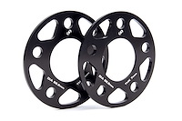 Machined Aluminum Wheel Spacers [7 mm Thick] for Select Late-Model BMW Cars/SUVs, Mini Cooper, Toyota GR Supra  [Black]