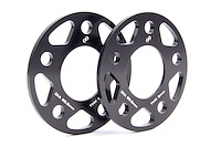 Machined Aluminum Wheel Spacers [8 mm Thick] for Select Late-Model BMW Cars/SUVs, Mini Cooper, Toyota GR Supra  [Black]