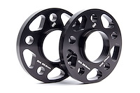 Machined Aluminum Wheel Spacers [17 mm Thick] for Select Late-Model BMW Cars/SUVs, Mini Cooper, Toyota GR Supra  [Black]