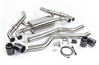 D660-0085-BLK Free Flow Axle-Back Exhaust Fits Select BMW M340i, M440i