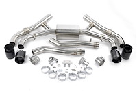 D660-0090-BLK Valved Axle-Back Exhaust Fits Select BMW X5M, X6M [Black Ceramic Coated]