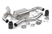 D660-0091-BLK Dinan Valved Axle-Back Exhaust, 2019-2024 BMW 330i/430i