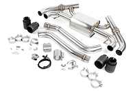 D660-0098-BLK Valved Axle-Back Exhaust Fits Select BMW M240i