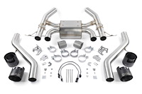 D660-0100-BLK Valved Axle-Back Exhaust Fits Select BMW M2 [Black Ceramic Coated]