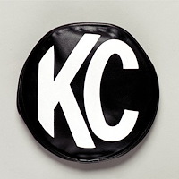 Light Covers 6 in. Round Black with White KC