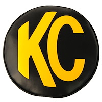 8IN RND BLK W YELL KC LGO