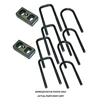 Block Kit And U-Bolt 3 in. Lift Incl. 2 Cast Iron Blocks 4 U-Bolts Nyloc Nuts Flat Washers