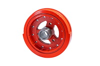 Restoration Harmonic Balancer for 1970-1980 Chevy and 1974-1980 GMC Small Block Chevy 400 Engines [8 in, Chevy Orange]