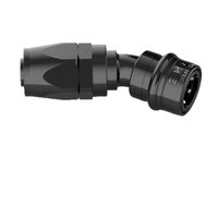 PRO/SPEC B-Type Quick Release Hose End [-16 AN (PS16), 30 Degree, Reusable Swivel, Black]