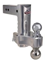 8? HD Aluminum Adjustable Drop Hitch, Pin and Clip Includes: Dual 2? and 2-5/16? Chrome Balls