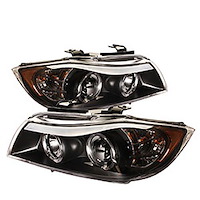 Halo LED Projector Headlights 2006-2008 BMW E90 3 Series
