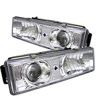 Halo LED Projector Headlights 1988-1999 GM Trucks