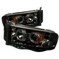 Halo LED Projector Headlights 2002-2005 Dodge Ram
