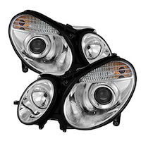 Halo LED Projector Headlights 2003-2006 Mercedes Benz E-Class