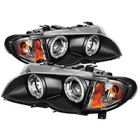 Halo LED Projector Headlights 2002-2005 BMW E46 3 Series