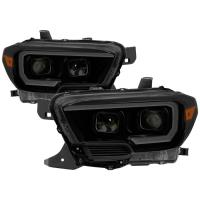 xTune Light Bar DRL Projector Headlights 2016-2018 Toyota Tacoma