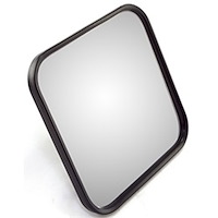 Black narrow replacement mirror head from Omix-ADA, Fits 55-86 Jeep CJ models