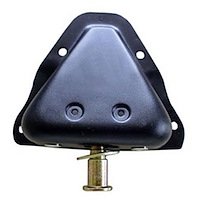 This door latch bracket and striker pin from Omix-ADA fits the right side of 81-86 Jeep CJ7 and CJ8
