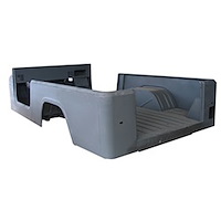 This reproduction steel body tub from Omix-ADA restores rusty or damaged 81-86 Jeep CJ8 Scrambler bodies. Tub only