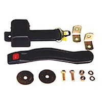 Retractable Seat Belt, 60 in. Long for 1976-1986 Jeep CJ's and 1987-1995 Jeep YJ Wrangler [Black]