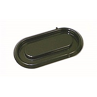 13318.02 Windshield Wiper Pivot Cover for 1968-1986 Jeep CJ Models [Black Steel]