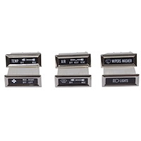 This 6 piece dash indicator light kit from Rugged Ridge fits 76-86 Jeep CJ7 and 81-86 CJ8.