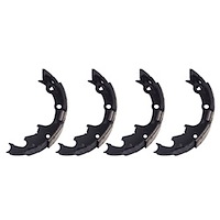 This pair of replacement 9 inch rear brake shoes from Omix-ADA fits 90-99 Jeep Cherokee XJ 90-99 Jee