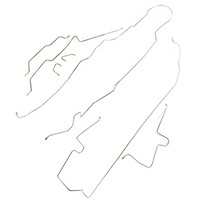 Brake Line Kit, Complete for 1997-2006 Jeep TJ Wrangler with Non-ABS Power Brakes [Steel]