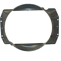 This original-style radiator fan shroud from Omix-ADA has a 21 inch diameter opening for the 6 blade