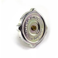 Radiator cap fits 41-45 GPW 41-45 MB 46-49 CJ2A 49-53 CJ3A and 50-52 M38 with a 134 ci L-Head engine. 4 lbs cap pressure.