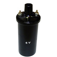 Ignition Coil 6 Volt 41-45 MB 41-45 GPW 45-49 CJ2A 48-53 CJ3A 53-58 CJ3B 55-58 CJ5 55-58 CJ6 46-58 T