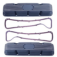 Black Cast Aluminum Valve Covers for 1967-1991 AMC V8
