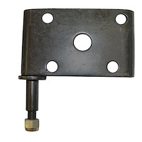 left front replacement leaf spring plate from Omix-ADA, Fits 41-71 Willys and Jeep models