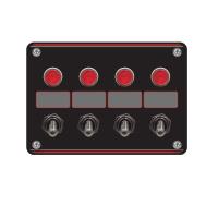 52-44865 4 Accessory Switch Panel With 4 Pilot Lights