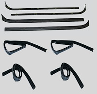FC-KF1004A Belt Weatherstrip--Window Channel Kit, Inner/Outer Driver & Passenger Side for Ford F-100, Ford F-250, Ford F-350