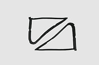FC-KF4903 Vent Window Seal Kit, Driver & Passenger Side for Ford Bronco, Ford F-100, Ford F-150, Ford F-250, Ford F-350