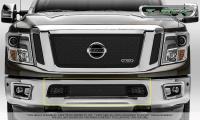 Nissan Titan Upper Class Mild steel Mesh Bumper Overlay Black Powder Coated