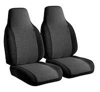 OE301 CHARC OE30-Series OE Tweed Car Semi-Custom-Fit Front Seat Cover, Charcoal