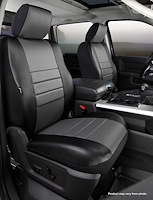 SL68-35 GRAY SL60-Series Leatherlite Simulated Leather Custom-Fit Front Seat Cover, Gray Fits Select Chevy/GMC