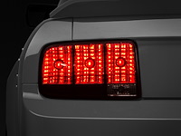 49066 Tail Lights for 2005-2009 Ford Mustang, Black Housing [Smoked Lens]