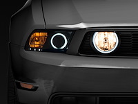49134 LED Halo Fog Lights for 2005-2012 Ford Mustang GT [Smoked Lens]
