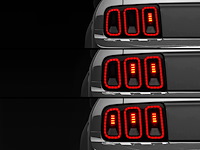 49169 Gen5 Tail Lights for 2005-2009 Ford Mustang, Black Housing [Smoked Lens]