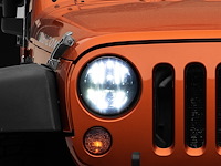 J108039 Axial Series LED Headlights for 1997-2018 Jeep Wrangler TJ/JK, Black Housing [Clear Lens]
