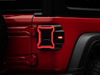 J133942-JL LED Tail Lights for 2018-2022 Jeep Wrangler JL, Black Housing [Smoked Lens]