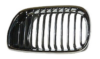 LH GRILLE CHR/BLK BMW 3 SERIES E46 SDN/WGN 02-05