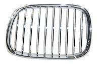 LH GRILLE CHR/BLK BMW 5 SERIES 525I/530I 97-03