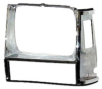 LH H.L. DR W/ SINGLE H.L. CHR/BLK CHEROKEE/WAGONEER 84-90 COMANCHE P/U 86- 90