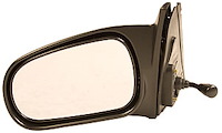 LH DOOR MIRROR MAN REM NON-HTD SMOOTH BLK NON-FLDG CIVIC SDN 96-00
