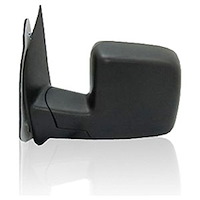 LH DOOR MIRROR PWR NON-HTD TEXT BLK FLDG W/DUAL GLASS W/PUDDLE LAMP ECONOLI NE 02-07