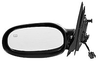 LH DOOR MIRROR PWR HTD SMOOTH BLK P NON-FLDG SATURN L SERIES 00-05